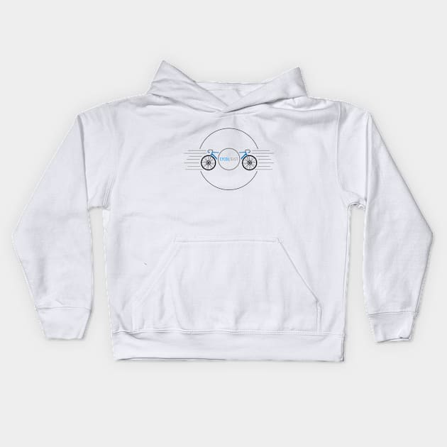 Bicycle in Roundabout Kids Hoodie by Markus Schnabel